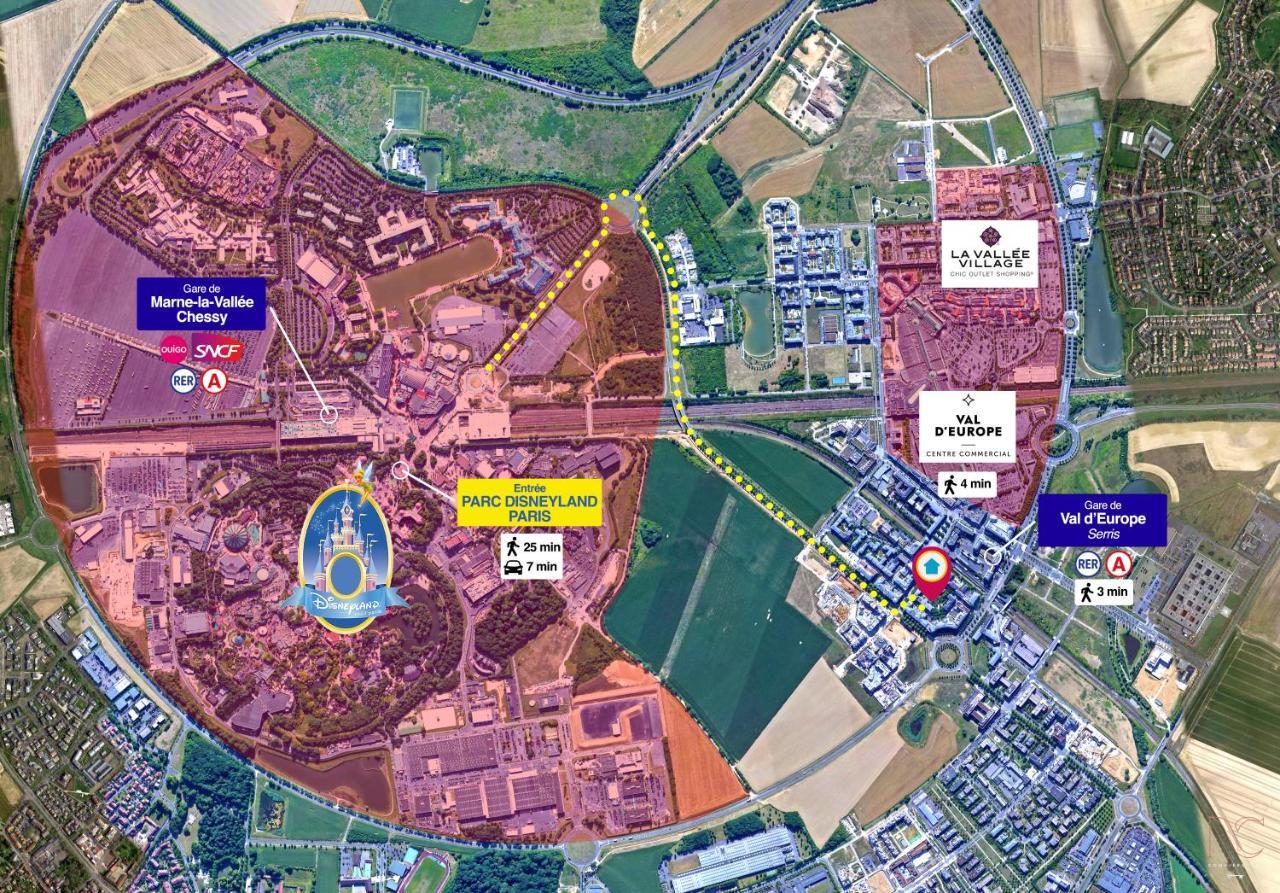 *Disneyland/Chessy* Appartement Idealement Situe Chessy  Ngoại thất bức ảnh